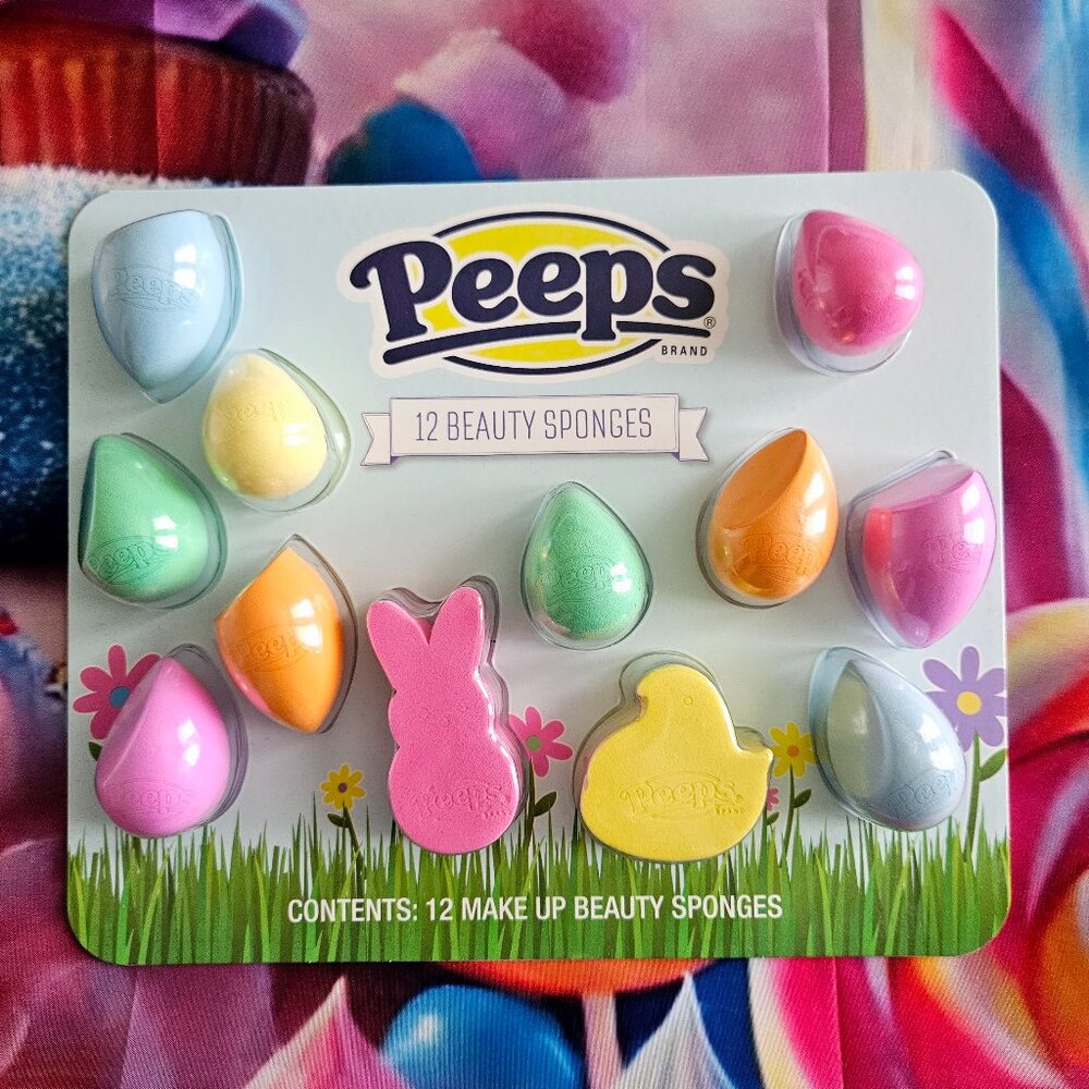 Peeps 12 Pack of Limited Edition Multicolor Beauty Blenders for Face Makeup